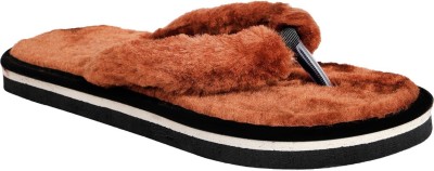 Bhains Ki Ankh Women Slippers(Brown , 37 Euro)