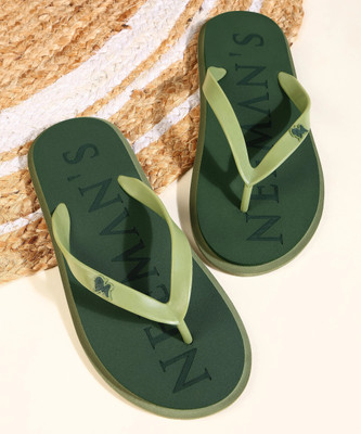 Neemans Women Flip Flops(Green, Green , 8)