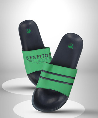 United Colors of Benetton Men Slides(Navy , 10)