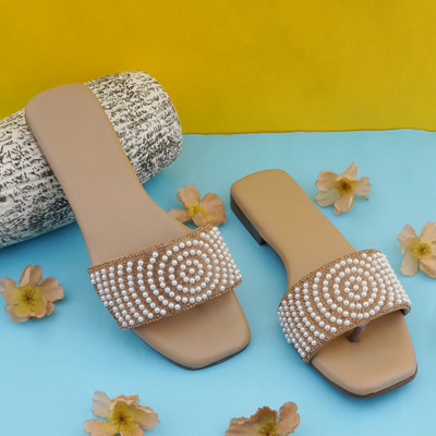 KILLER Women Flats(Gold , 6)