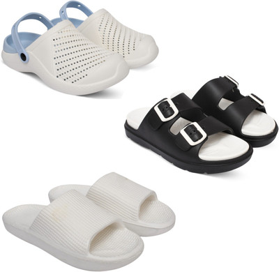 Acorn Men Slides(Blue, White , 6)