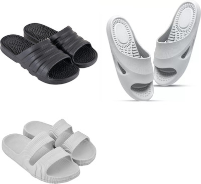 Feel alive Men Slippers(Multicolor , 8)