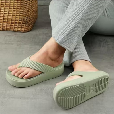 TWO SOFT Women Women's Ortho Slippers Stylish|Comfort Orthopedic for Pain Relief Slippers(Green , 5)