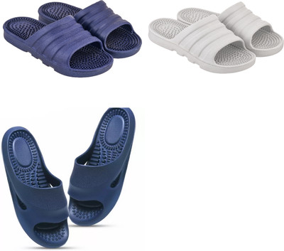 ventus Men Slippers(Blue, White , 8)