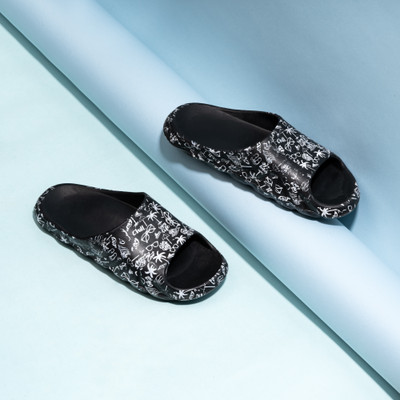 Kraasa Men Slides(Black , 9)