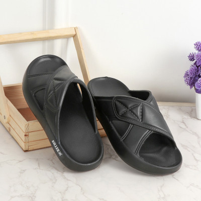 KILLER Men Slides(Black , 8)