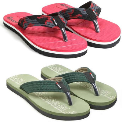 BFOOT Men Flip Flops(Multicolor , 10)