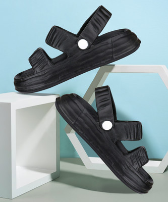 BERSACHE Women Flip Flops(Black , 5)