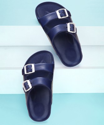 BERSACHE Men Slides(Blue , 8)