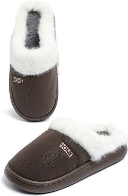 RICHMEN Men Slippers(Brown , 9)