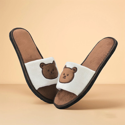 Y key Women Slides(Brown , 7)