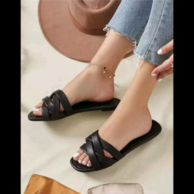 raj-rajeshwari collection Women Slides(Black , 7)