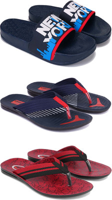 DRACKFOOT Men Slippers(Red , 7)