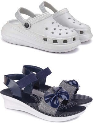 DRACKFOOT Women Flip Flops(Blue , 7)