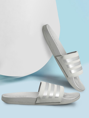 ADIDAS Women ADILETTE COMFORT Slides(Grey , 7)