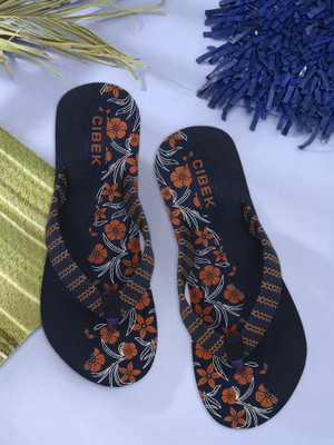 CIBEK Women Flip Flops(Black , 6)