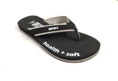 ERA Men Flip Flops(Black , 9)