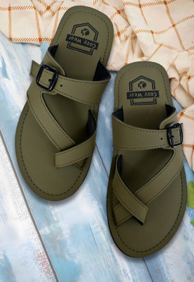 Cozy Wear Men Slippers(Green , 9)