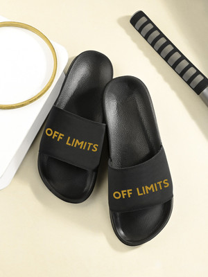 OFF LIMITS Men Slides(Black , 6)