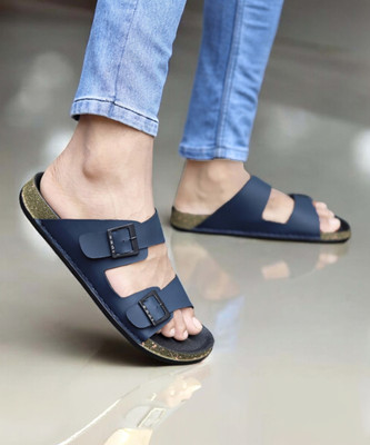 aadi Men Slides(Navy, Black , 10)