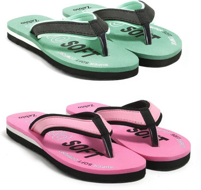 zebio Women Slippers(Multicolor , 4)
