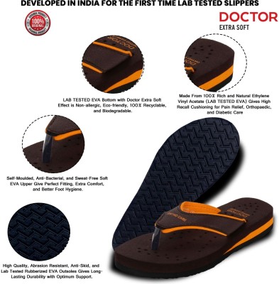 DOCTOR EXTRA SOFT Women DOCTOR EXTRA SOFT Ortho Care Diabetic Orthopaedic Comfort Dr Slippers and Flipflops For Women's and Girl's Flip Flops(Orange 5)