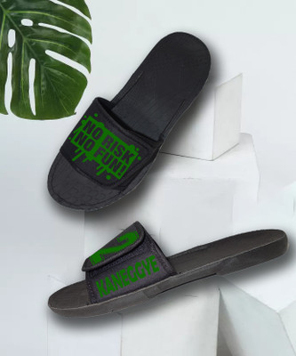 KANEGGYE Men Slides(Green , 8)