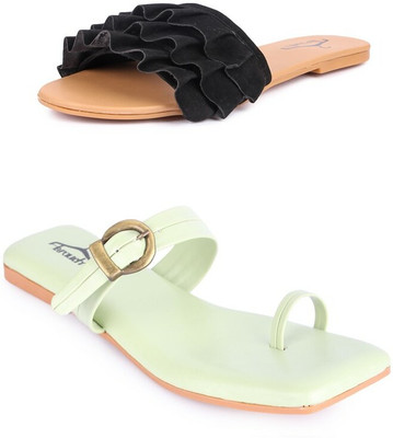 Brauch Women Slides(Multicolor , 4)