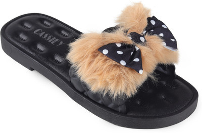 Cassiey Women Slides(Black , 7)