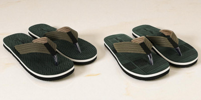 ARVSV Men Slippers(Green, Green , 10)