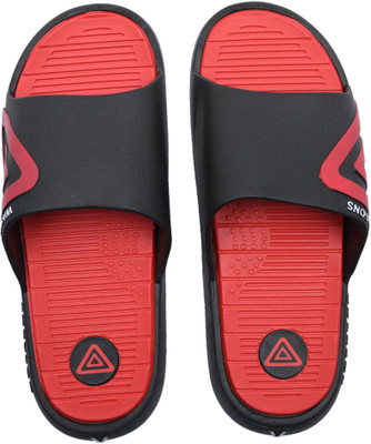 Cassiey Men Slides(Red, Black , 7)
