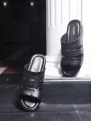 LIBERTY Men Healers by Liberty ZUNAIRIO-E Black Slippers Slippers(Black , 8)