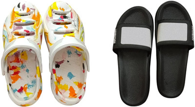 BLIBBERS Men Slides(Black , 8)