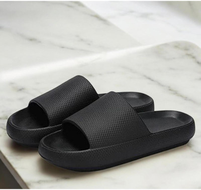 kiwd sports Men Flip Flops(Black , 10)