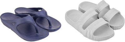 SoleSaga Men Slippers(Blue , 8)