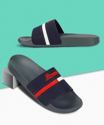 Paragon Men Slides |Lightweight Slipper|Anti Slippery|Comfortable Slides(Blue , 9)