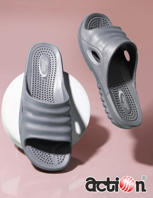 action Men Slides(Grey , 9)