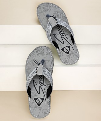 Squash Men Flip Flops(Grey , 8)