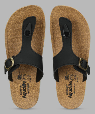 Aqualite Women Slippers(Black , 5)