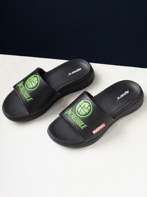 Sparx Men Slides(Black, Black , 10)