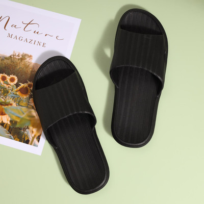 Mast & Harbour Men Slides(Black , 10)