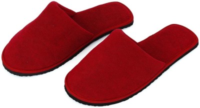 QEZOMI Women Slides(Red , 6)