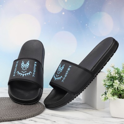 Digicros Men Slides(Black , 10)