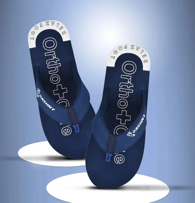 DASHNY Men New Trending Fashion latest design casual slippers Flip Flop stylish for Men Flip Flops(Navy , 6)