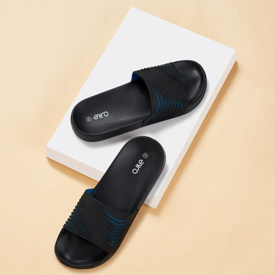 Ajile By Pantaloons Men Slides(Black , 8)