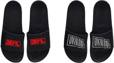 nvisan Men Slides(Red, Grey, Black , 8)