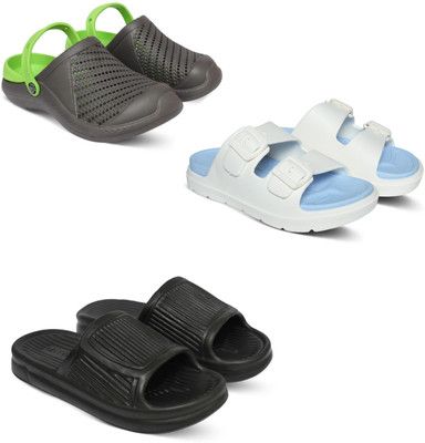Acorn Men Slides(Green, Blue, Black , 6)