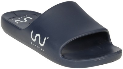 Doubleu Men Slides(Navy , 8)