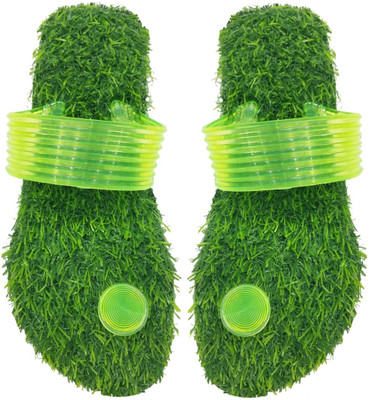 jasvi Men Slides(Green , 6)