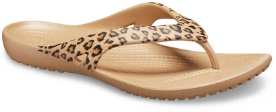 CROCS Women Flip Flops(Beige , 3)